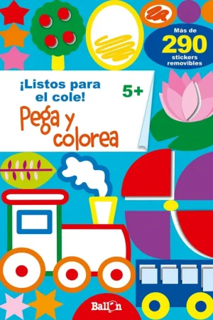 ¡Listos para el Cole! "Pega y Colorea - +5 Años" Última Oportunidad