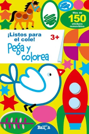 ¡Listos para el Cole! "Pega y Colorea +3 Años" Devolución Gratuita